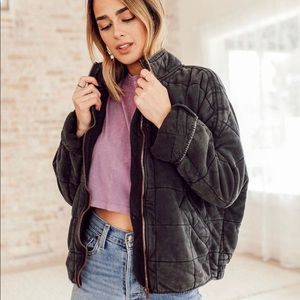 Free People Dolman Jacket, black, xs